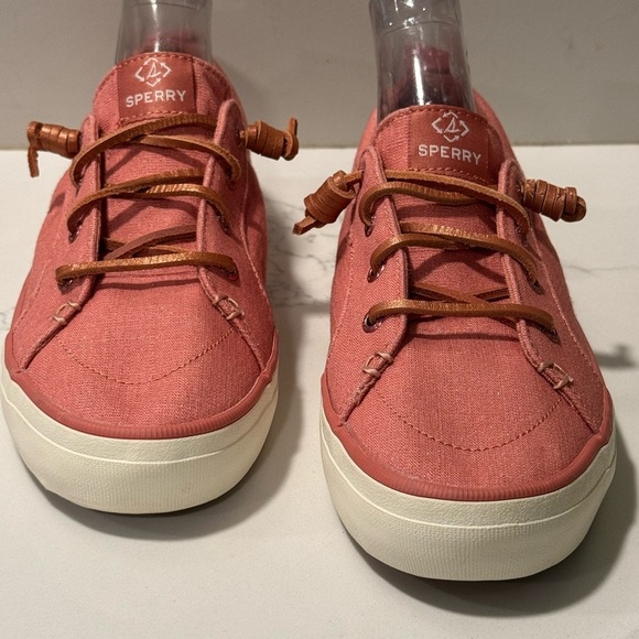 Sperry Crest Vibe Pink Shimmer Sneakers - Picture 4 of 12